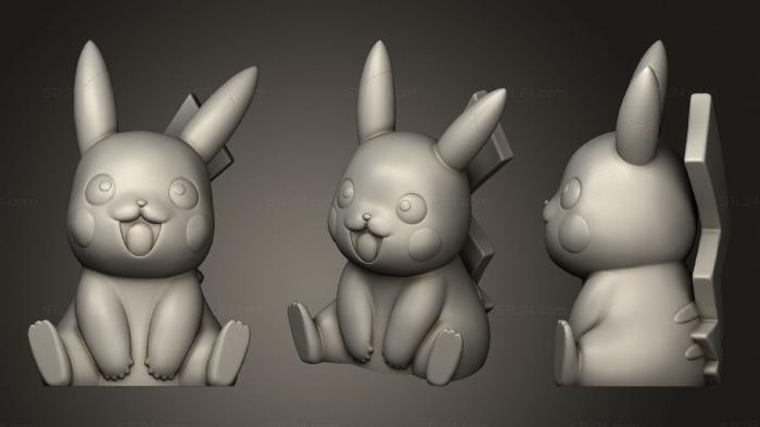 Anime (Pikachu, ANIME_0304) 3D models for cnc